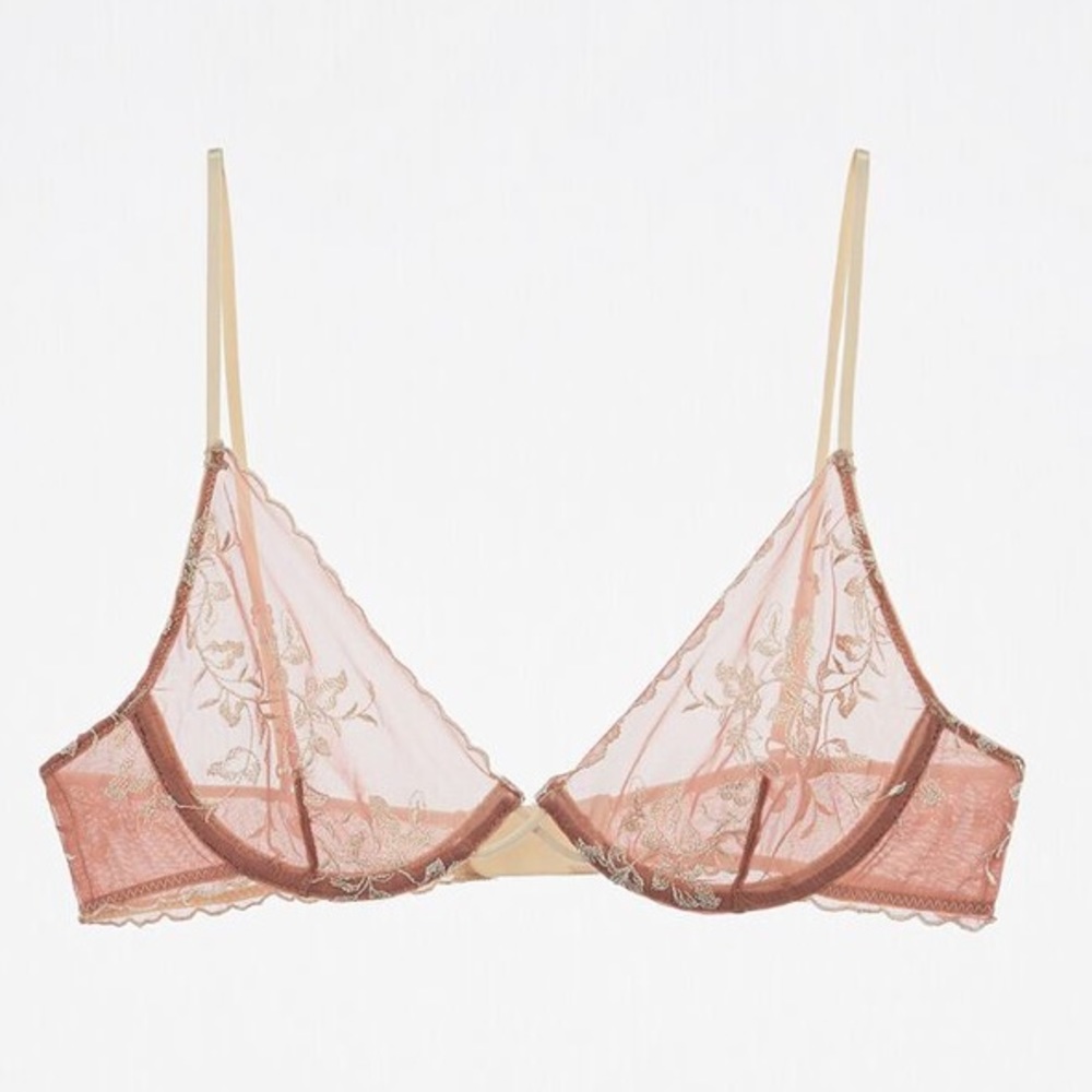 Embroidered Bra